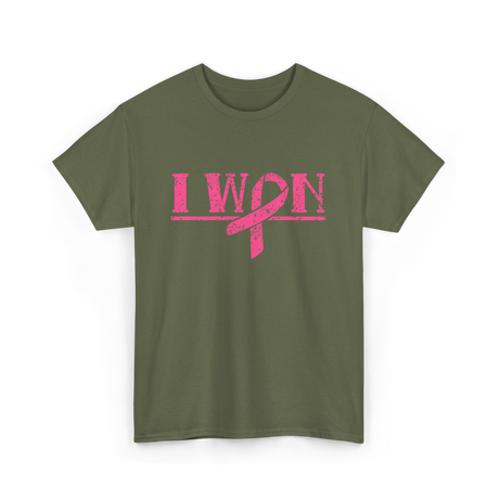 I Won Awareness Support T-Shirt - Military Green