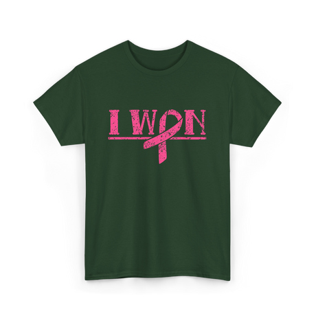 I Won Awareness Support T-Shirt - Forest Green