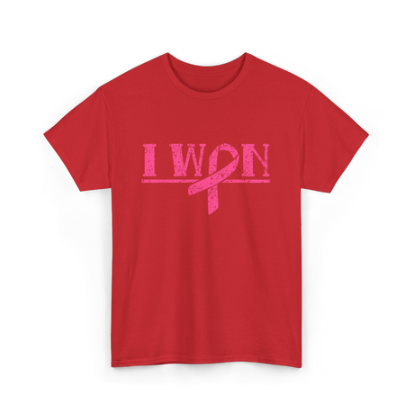 I Won Awareness Support T-Shirt - Red