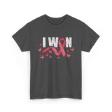 I Won Pink Awareness Breast Cancer T-Shirt - Dark Heather