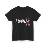 I Won Pink Ribbon Survivor T-Shirt - Black