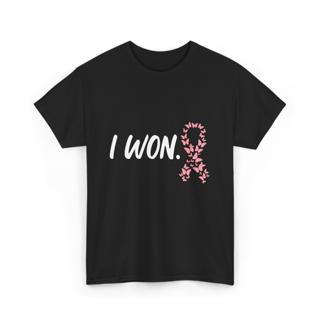 I Won Pink Ribbon Survivor T-Shirt - Black