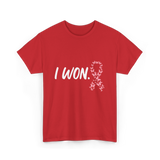 I Won Pink Ribbon Survivor T-Shirt - Red