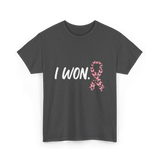 I Won Pink Ribbon Survivor T-Shirt - Dark Heather