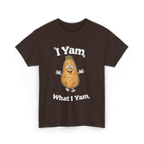 I Yam What I Yam Sweet Potato T-Shirt - Dark Chocolate