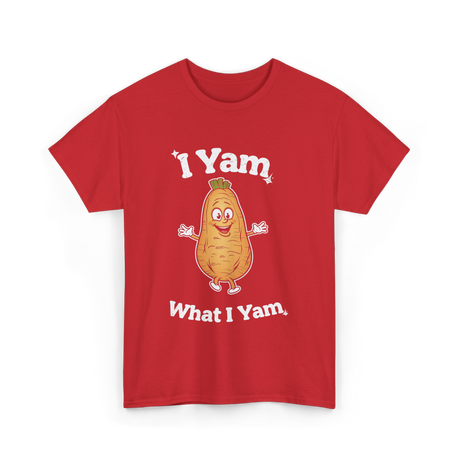 I Yam What I Yam Sweet Potato T-Shirt - Red