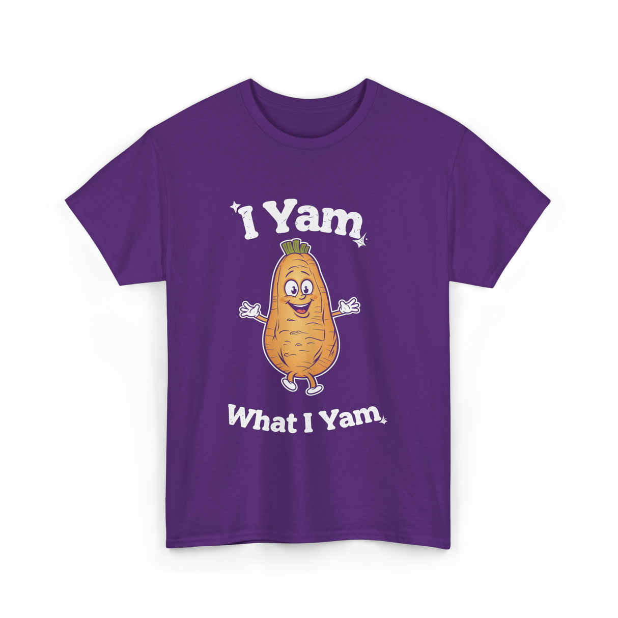 I Yam What I Yam Sweet Potato T-Shirt - Purple