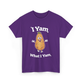 I Yam What I Yam Sweet Potato T-Shirt - Purple