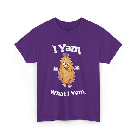 I Yam What I Yam Sweet Potato T-Shirt - Purple