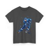 Ice Hockey Player Hockey Sports T-Shirt - Dark Heather