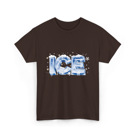 Ice Snow Winter Ice T-Shirt - Dark Chocolate