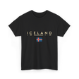 Iceland Flag Iceland T-Shirt - Black