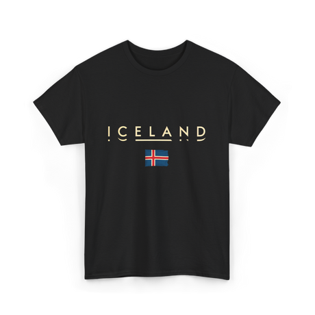 Iceland Flag Iceland T-Shirt - Black