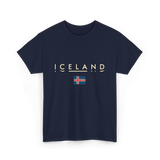 Iceland Flag Iceland T-Shirt - Navy