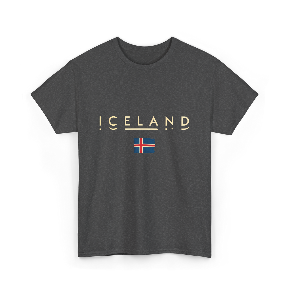 Iceland Flag Iceland T-Shirt - Dark Heather