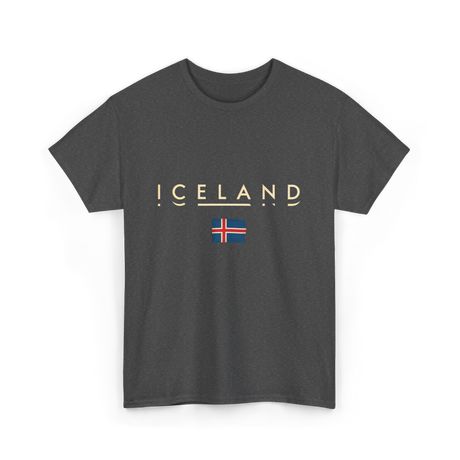 Iceland Flag Iceland T-Shirt - Dark Heather