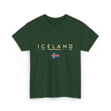 Iceland Flag Iceland T-Shirt - Forest Green