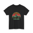 Iceland Mountain Landscape T-Shirt - Black