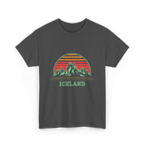 Iceland Mountain Landscape T-Shirt - Dark Heather