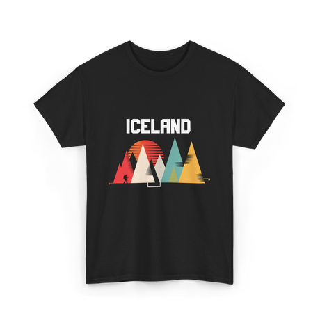 Iceland Mountains Adventure T-Shirt - Black