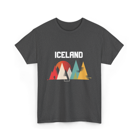 Iceland Mountains Adventure T-Shirt - Dark Heather