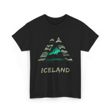 Iceland Northern Lights Nature T-Shirt - Black