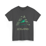 Iceland Northern Lights Nature T-Shirt - Dark Heather