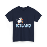 Iceland Puffin Bird Animal Lover T-Shirt - Navy