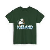 Iceland Puffin Bird Animal Lover T-Shirt - Forest Green