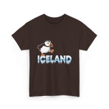 Iceland Puffin Bird Animal Lover T-Shirt - Dark Chocolate