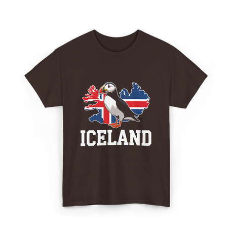 Iceland Puffin T-Shirt - Dark Chocolate