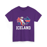 Iceland Puffin T-Shirt - Purple