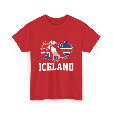 Iceland Puffin T-Shirt - Red