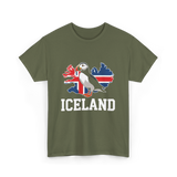 Iceland Puffin T-Shirt - Military Green