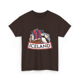 Iceland Puffin Viking T-Shirt - Dark Chocolate