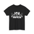 ICU Nurse Nursing Healthcare T-Shirt - Black