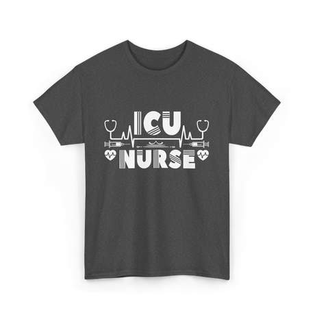 ICU Nurse Nursing Healthcare T-Shirt - Dark Heather