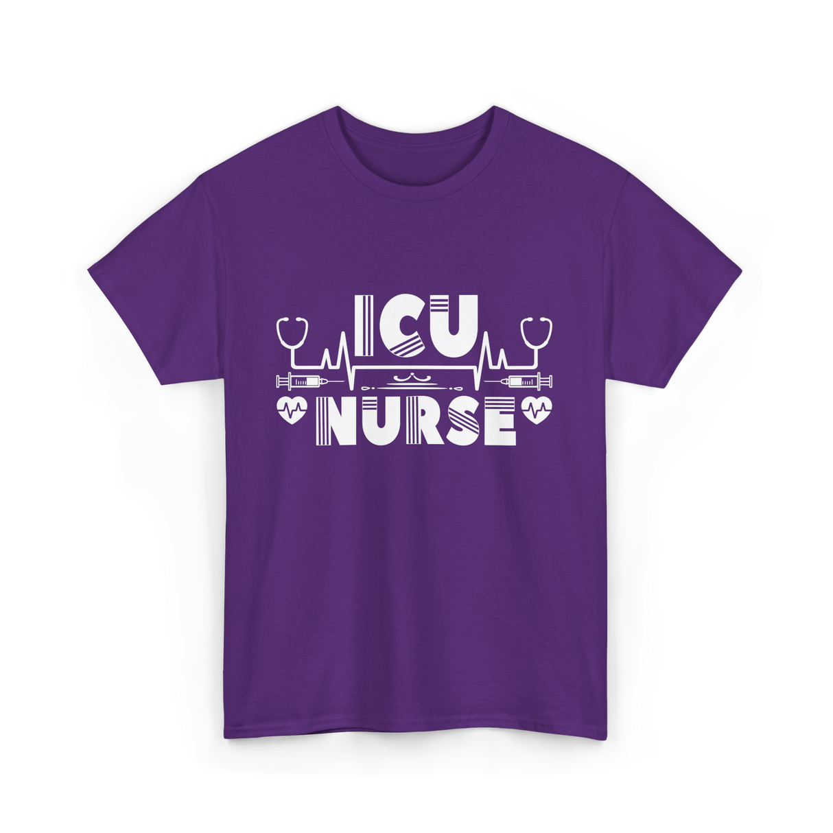 ICU Nurse Nursing Healthcare T-Shirt - Purple