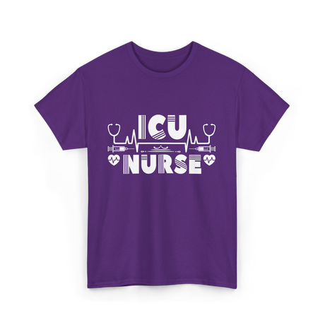 ICU Nurse Nursing Healthcare T-Shirt - Purple