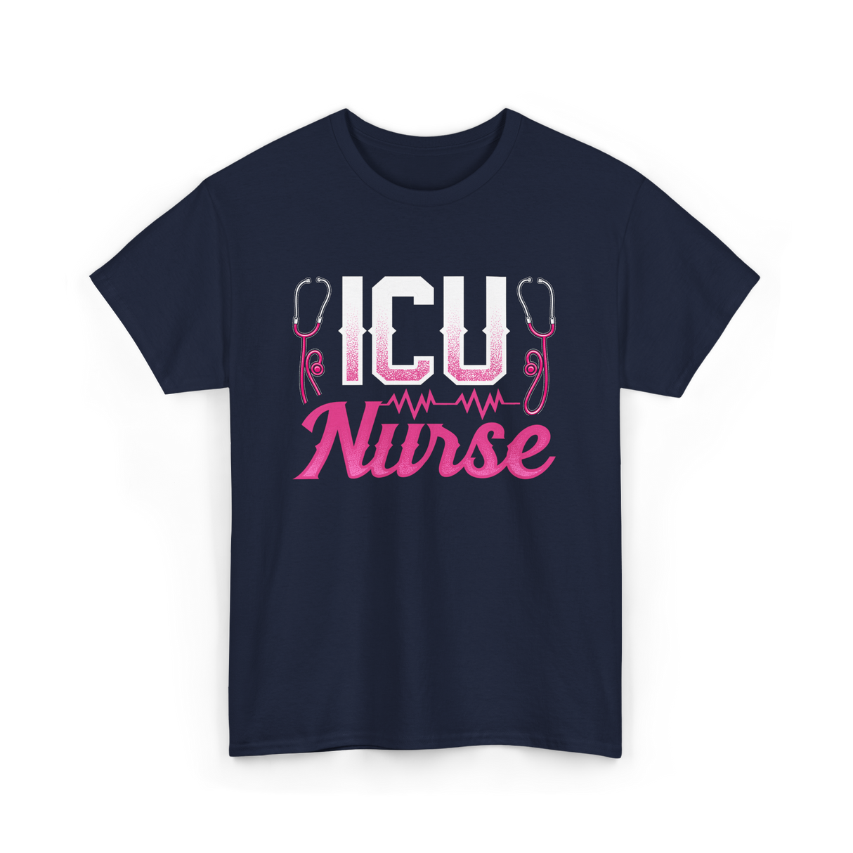 ICU Nurse T-Shirt - Navy