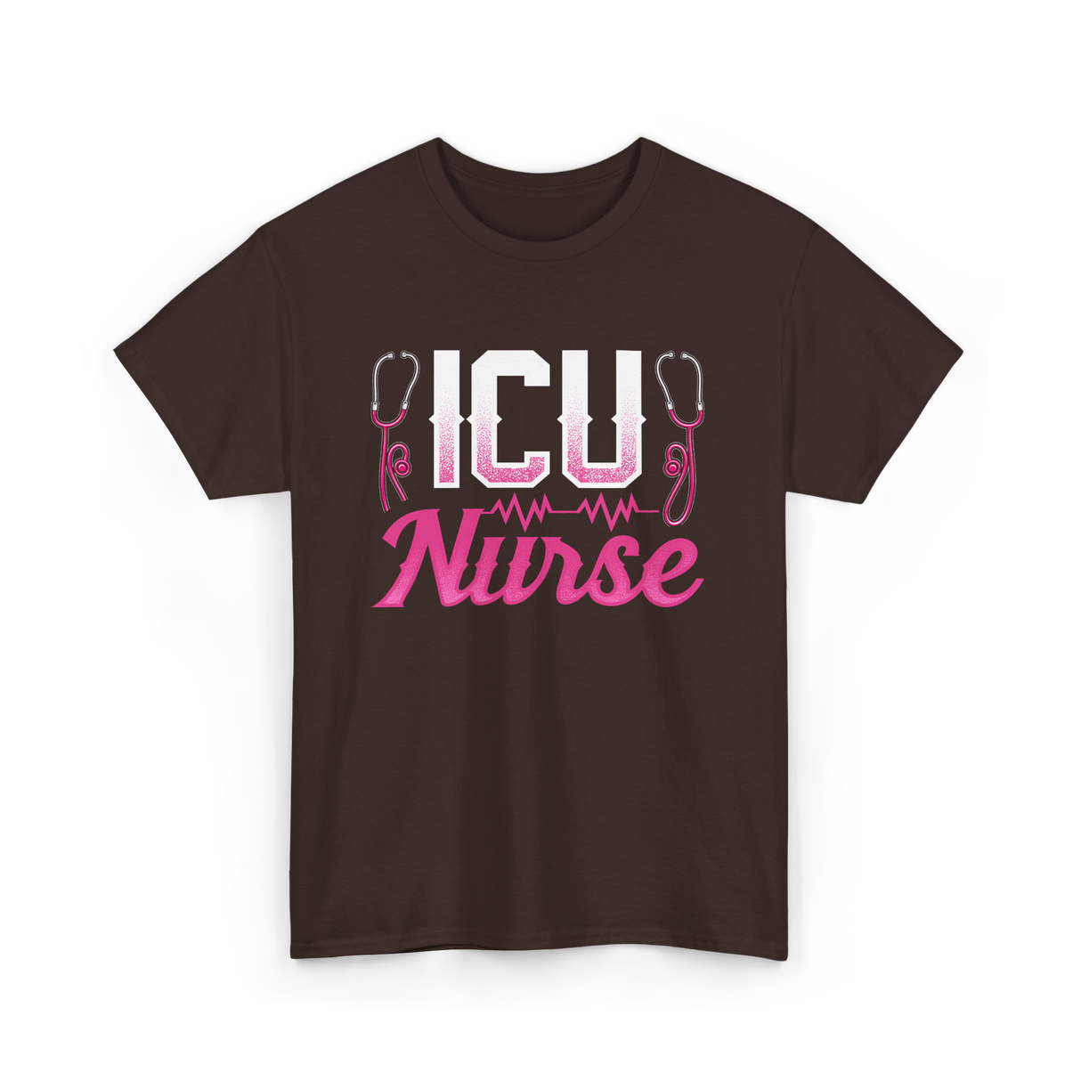 ICU Nurse T-Shirt - Dark Chocolate