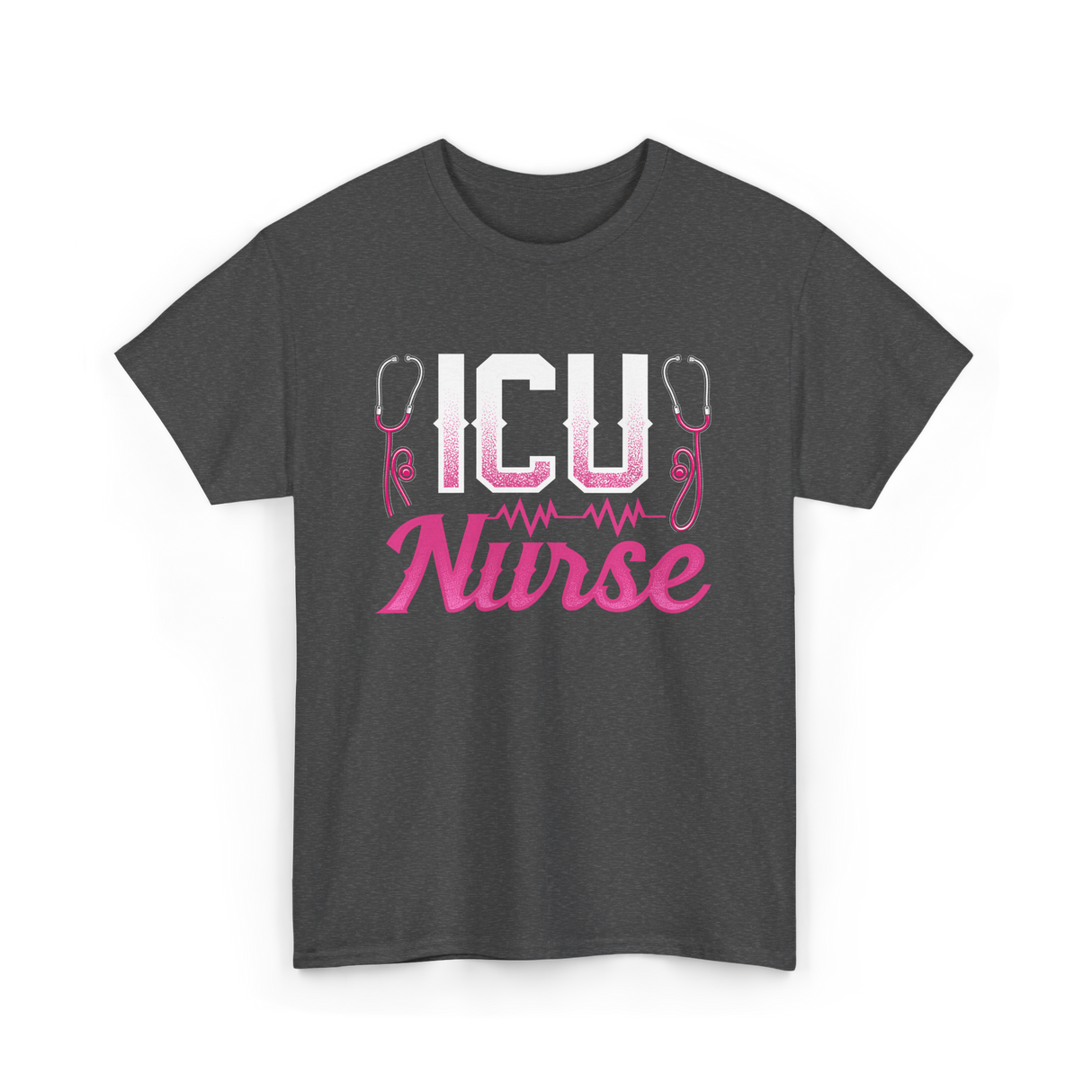 ICU Nurse T-Shirt - Dark Heather