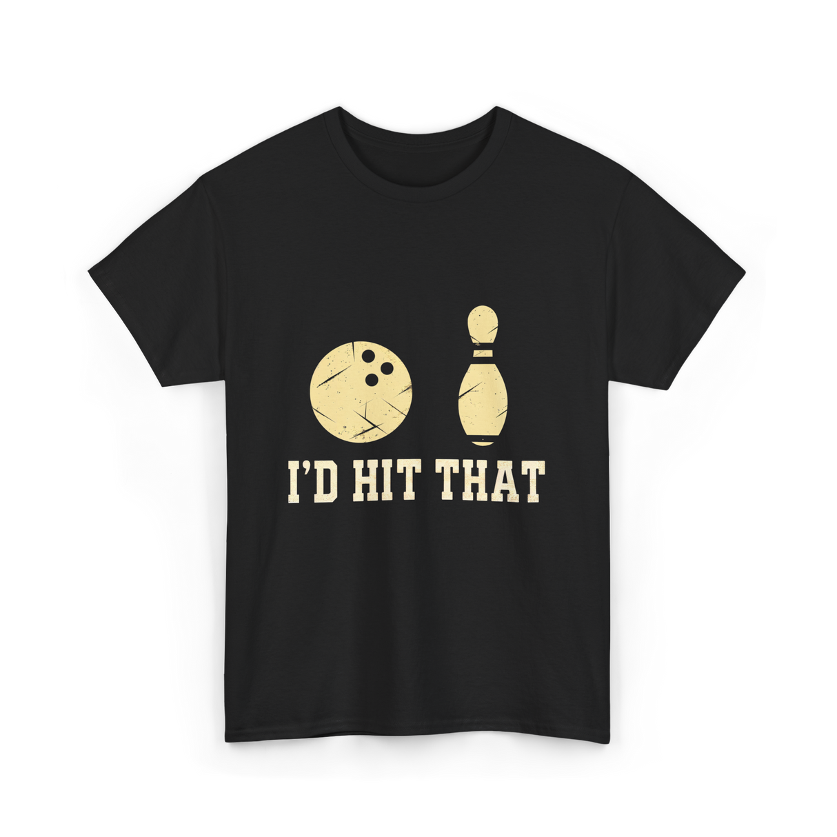 I'd Hit That Bowling T-Shirt - Black