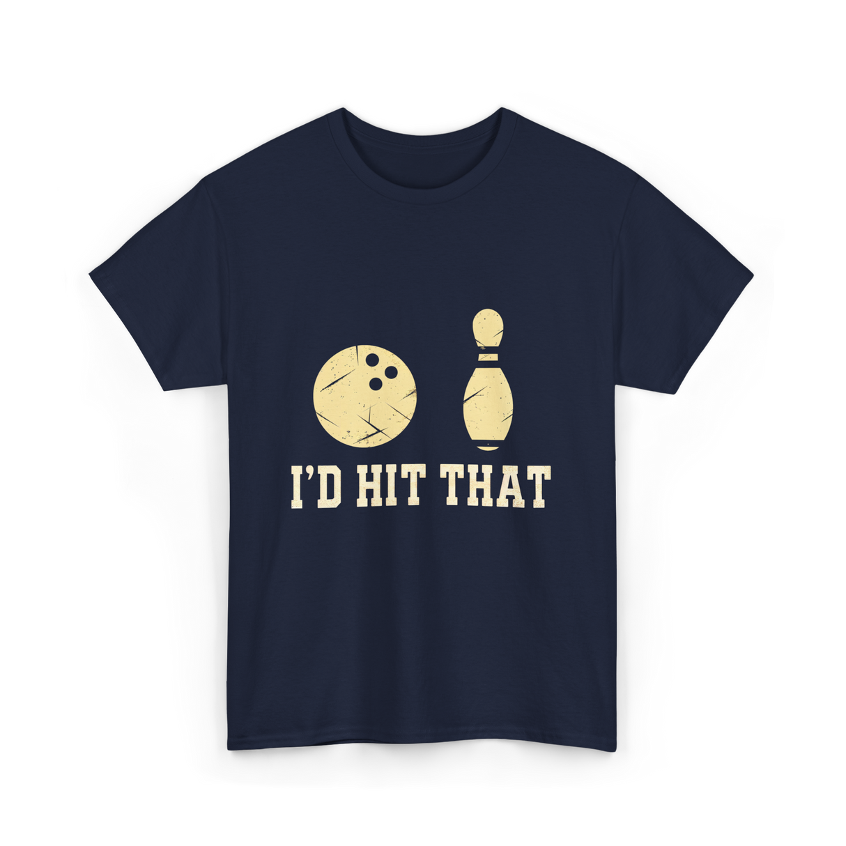 I'd Hit That Bowling T-Shirt - Navy