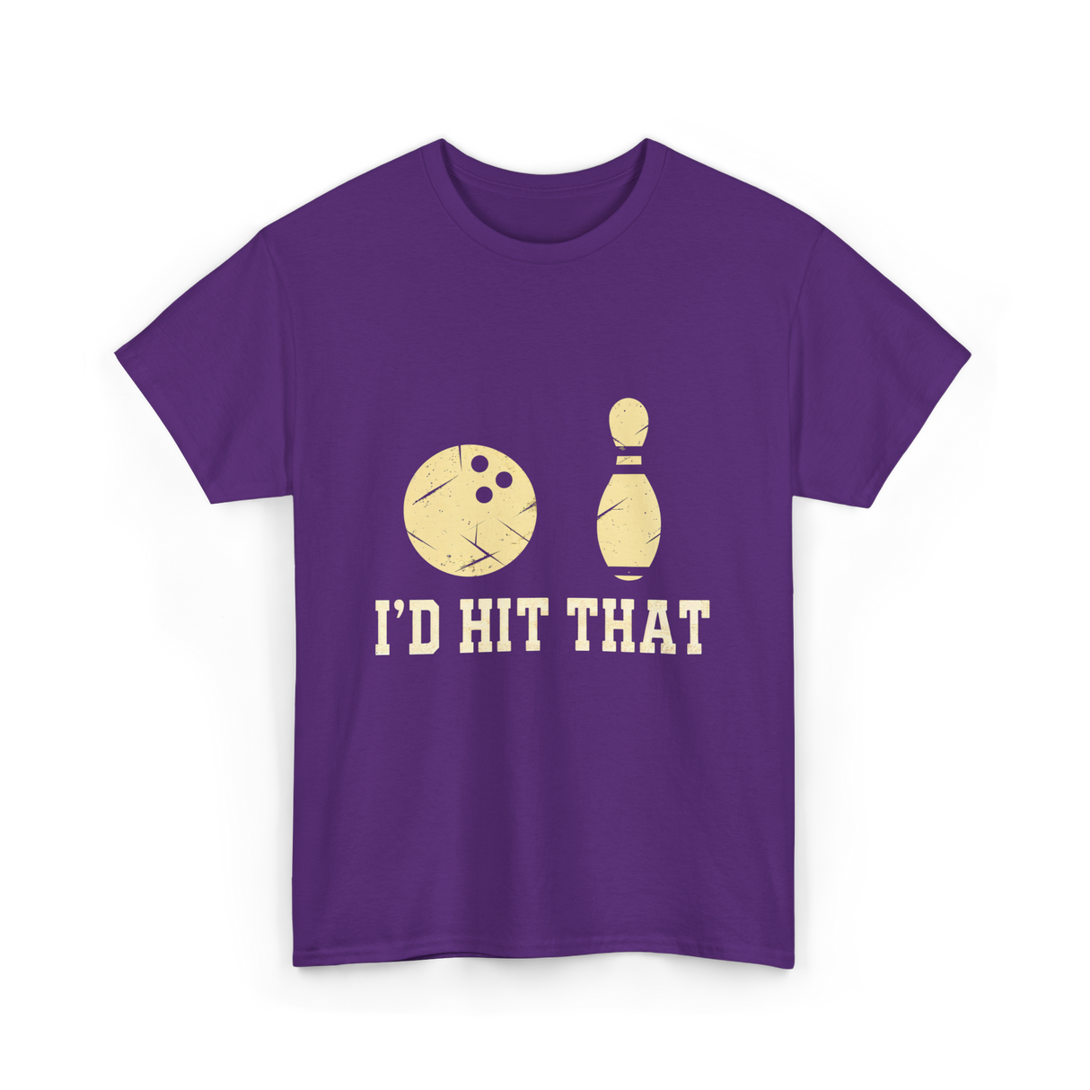 I'd Hit That Bowling T-Shirt - Purple