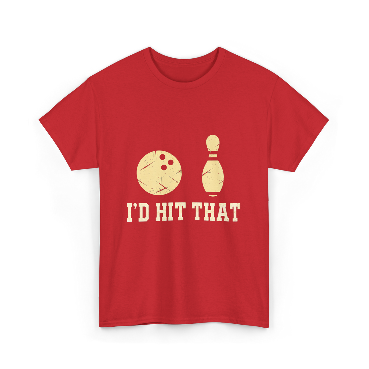 I'd Hit That Bowling T-Shirt - Red