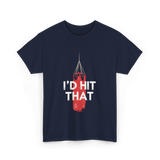 I'd Hit That Boxing Punching Bag T-Shirt - Navy