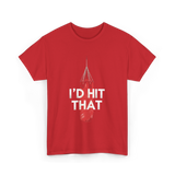 I'd Hit That Boxing Punching Bag T-Shirt - Red