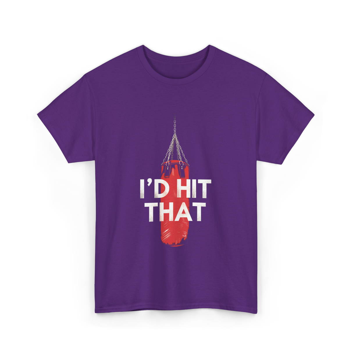 I'd Hit That Boxing Punching Bag T-Shirt - Purple