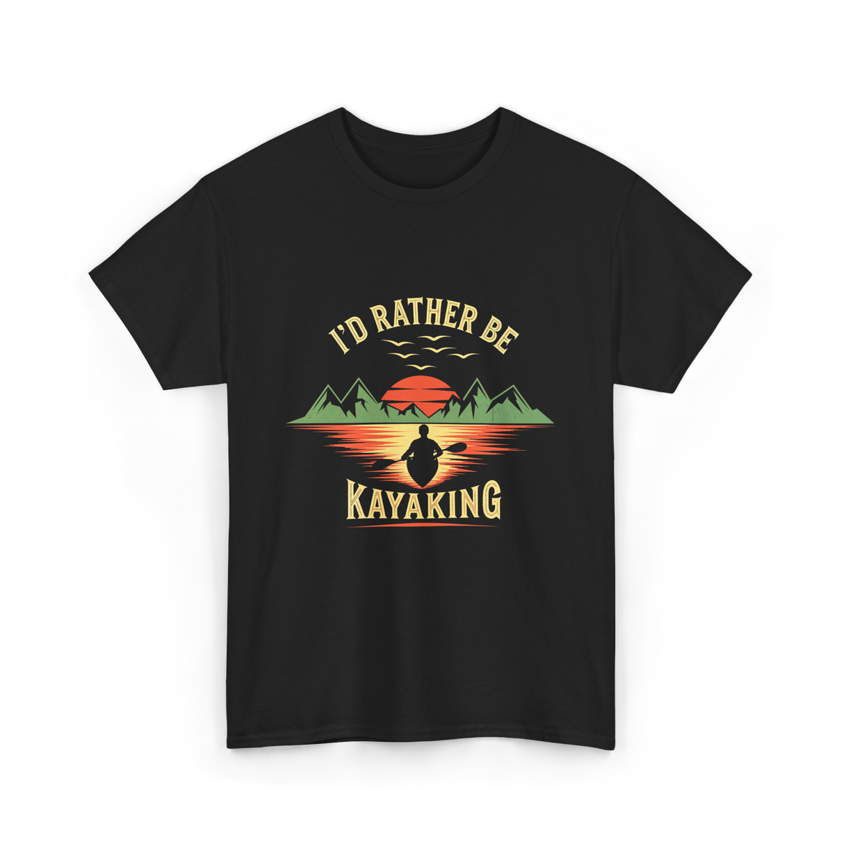 I'd Rather Be Kayaking T-Shirt - Black